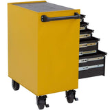 CAT Heavy-Duty 26 in. 5-Drawer Yellow 16-Gauge Steel Rolling Tool Cabinet with Keyed Locking System