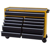 CAT Heavy Duty 52 in. W x 18 in. D 11-Drawer Yellow 16-Gauge Steel Rolling Tool Cabinet with Keyed Locking System