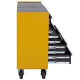 CAT Heavy Duty 52 in. W x 18 in. D 11-Drawer Yellow 16-Gauge Steel Rolling Tool Cabinet with Keyed Locking System