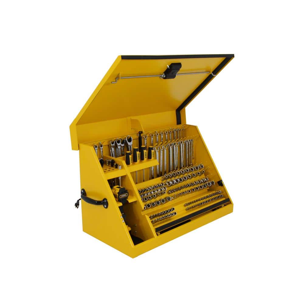 DEWALT 30 in. W x 15 in. D Triangle Toolbox for Sockets, Wrenches and Screwdrivers in Yellow Powder Coat