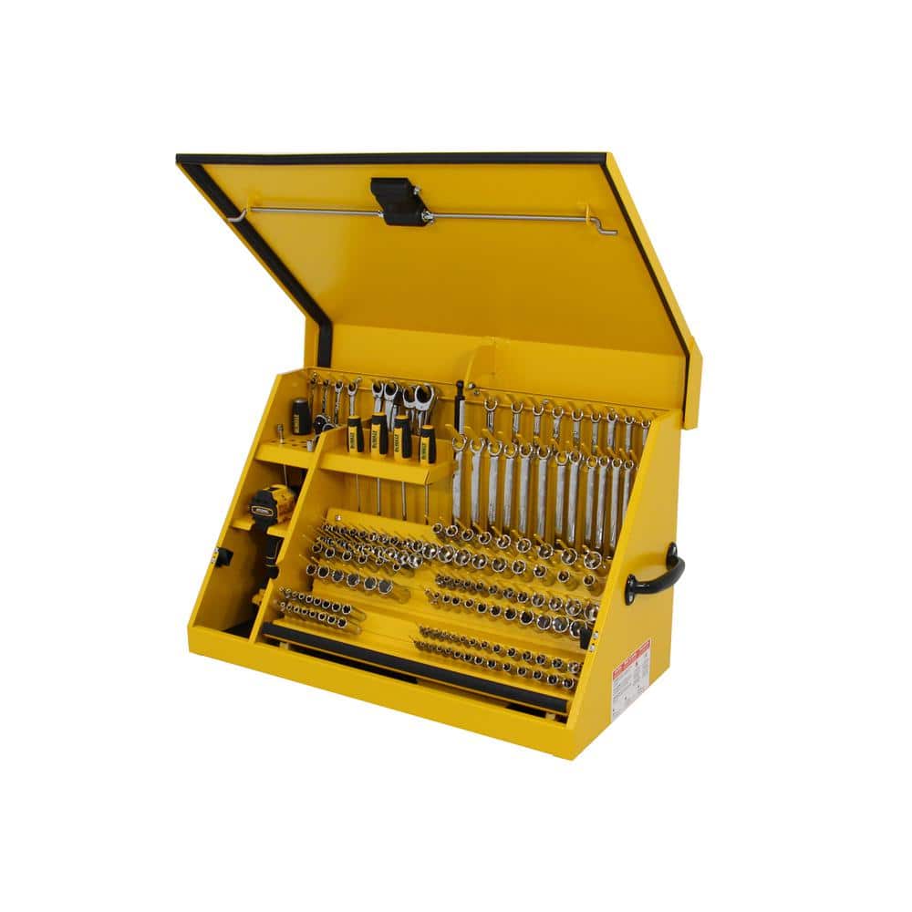 DEWALT 30 in. W x 15 in. D Triangle Toolbox for Sockets, Wrenches and Screwdrivers in Yellow Powder Coat