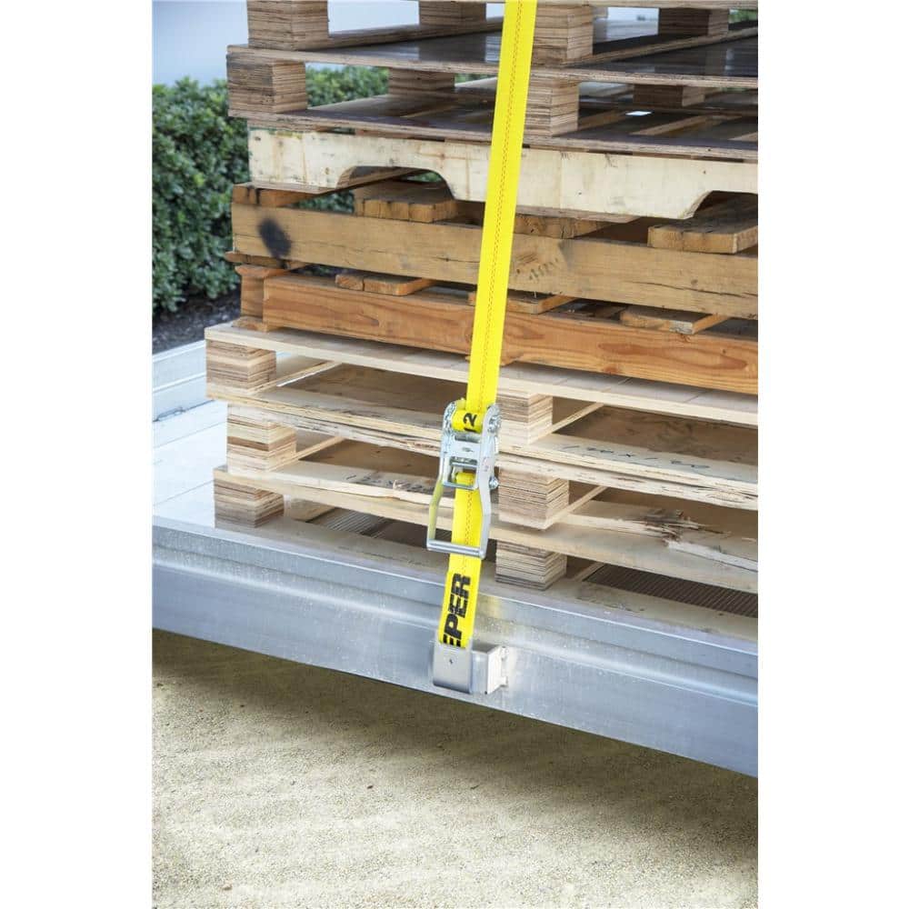Keeper 30 ft. x 2 in. Ratchet Tie-Down with Flat Hooks, 10,000 lb Break Strength