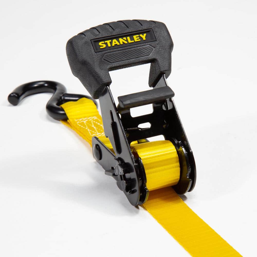 STANLEY 1.25 in. x 16 ft., 3000 lb Break Strength Ratchet Straps, 4-Pack