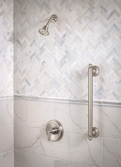 Moen Brantford 24-in Brushed Nickel Wall Mount (ADA Compliant) Grab Bar