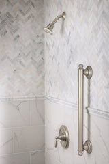 Moen Brantford 24-in Brushed Nickel Wall Mount (ADA Compliant) Grab Bar