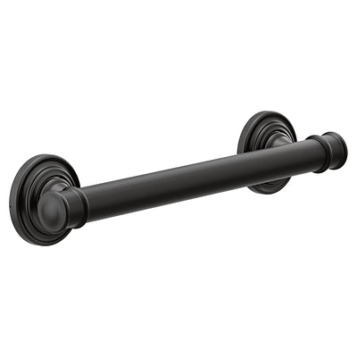 Moen Belfield 12-in Matte Black Wall Mount ADA-Compliant Grab Bar