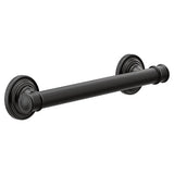 Moen Belfield 12-in Matte Black Wall Mount ADA-Compliant Grab Bar