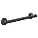 Moen Belfield 18-in Matte Black Wall Mount ADA-Compliant Grab Bar