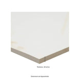 MSI Yosemite White 16 in. x 32 in. Polished Porcelain Floor and Wall Tile (14.2 sq. ft./Case)