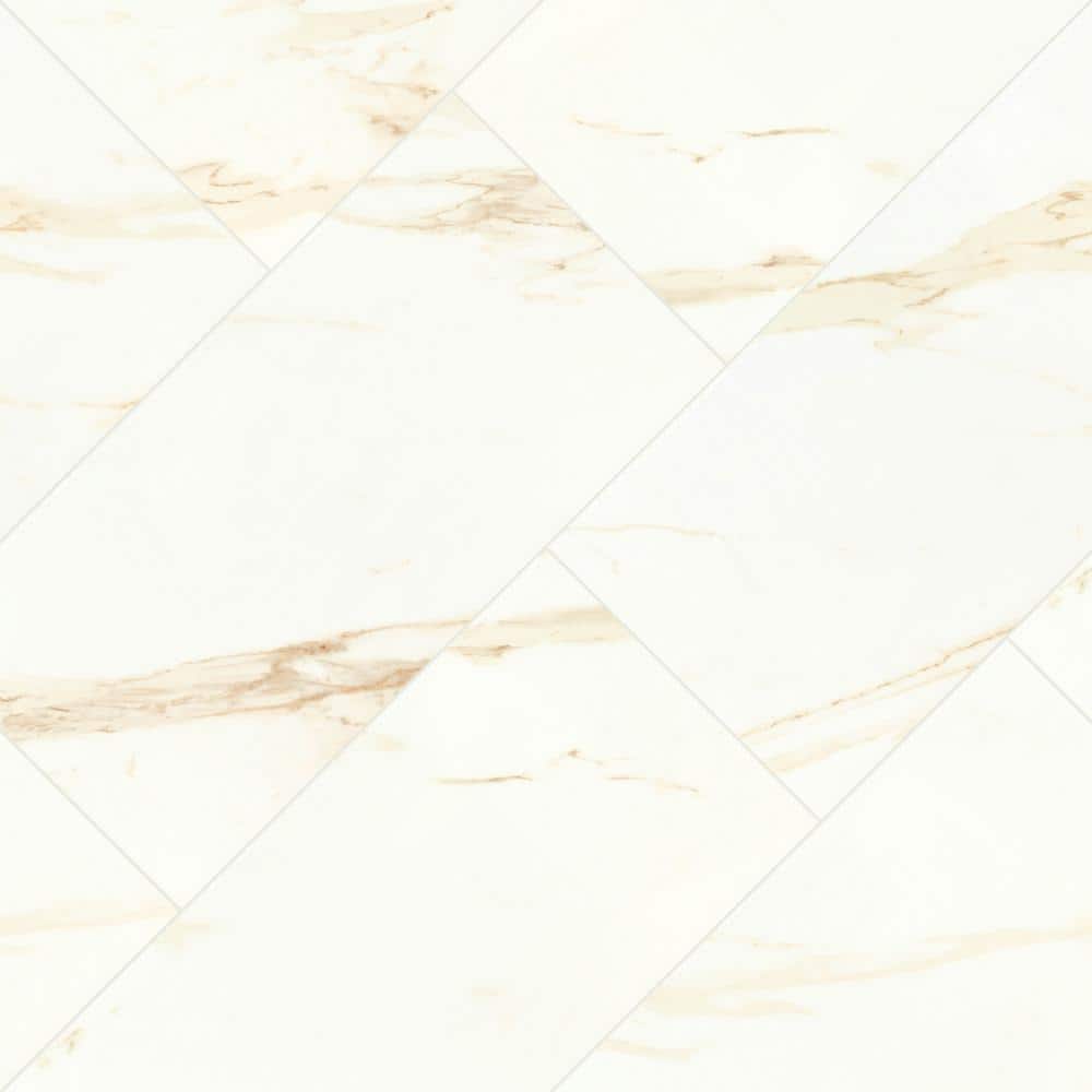 MSI Yosemite White 16 in. x 32 in. Polished Porcelain Floor and Wall Tile (14.2 sq. ft./Case)