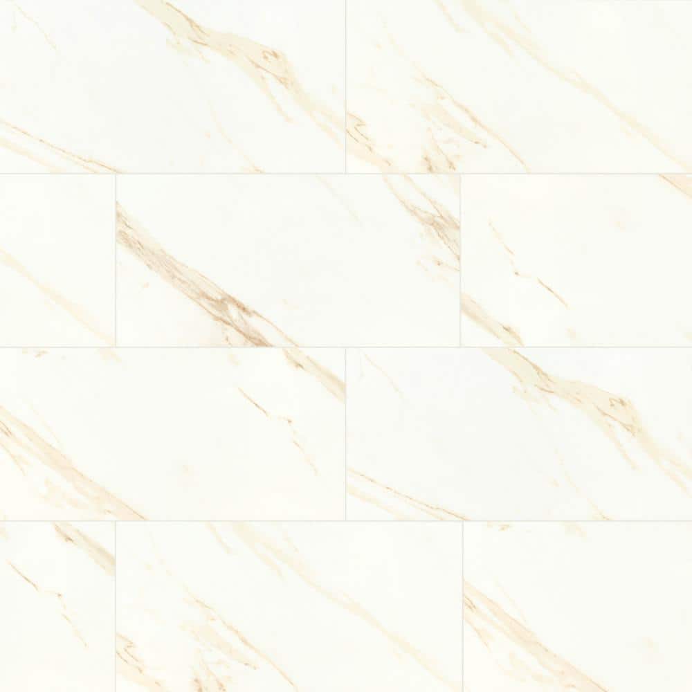 MSI Yosemite White 16 in. x 32 in. Polished Porcelain Floor and Wall Tile (14.2 sq. ft./Case)