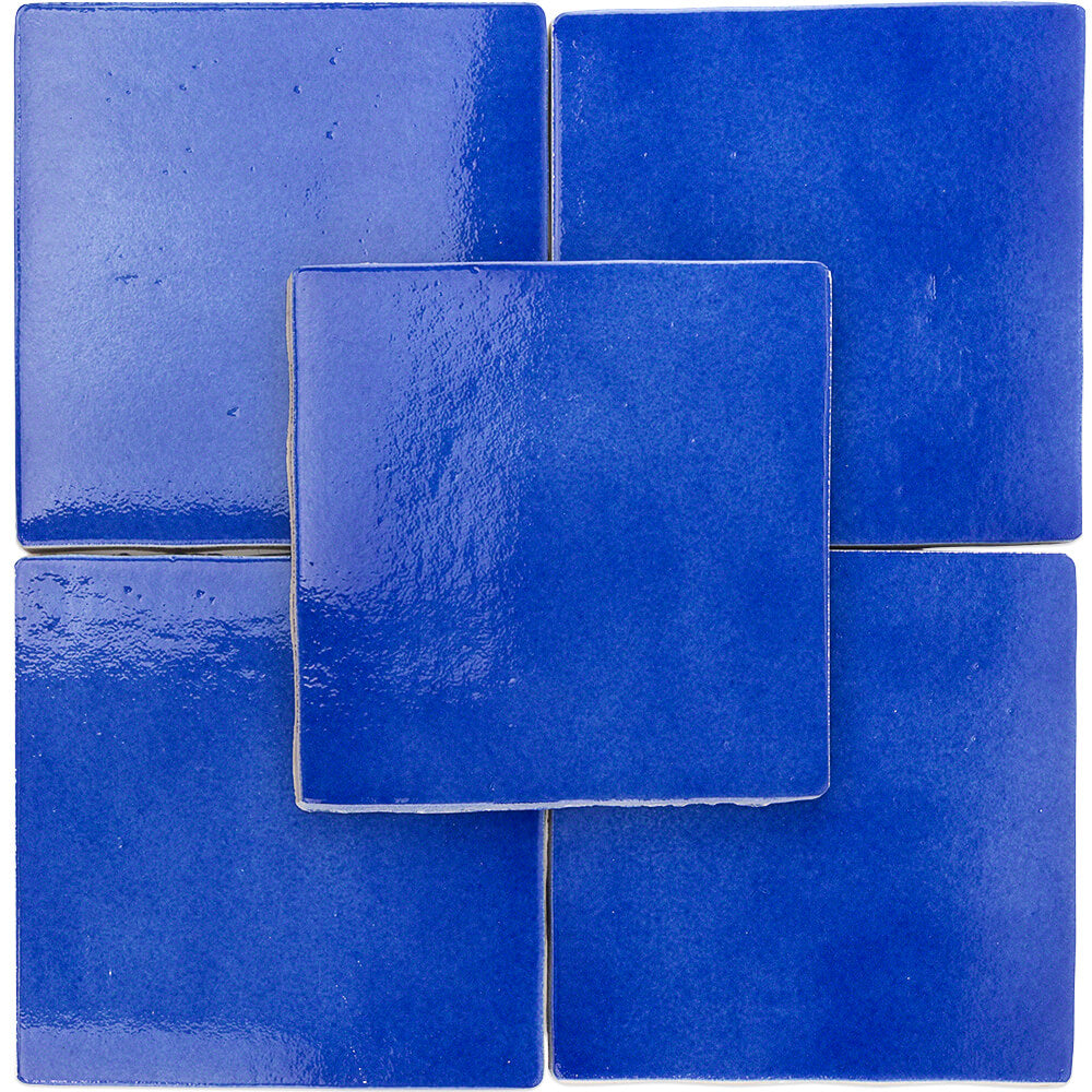 Cavallo Poseidon Blue 7x7 Glossy Porcelain Tile - Lux Tile