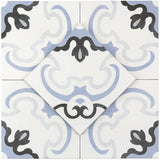 Bella Met Blue 9x9 Matte Porcelain Tile - Lux Tile