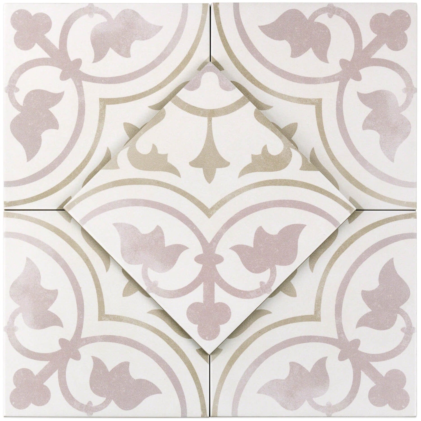 Bella Tate Beige 9x9 Matte Porcelain Tile for Walls and Floors