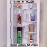 ZACA SPACECAB Additional Shelves for Recessed ZACA Medicine Cabinets