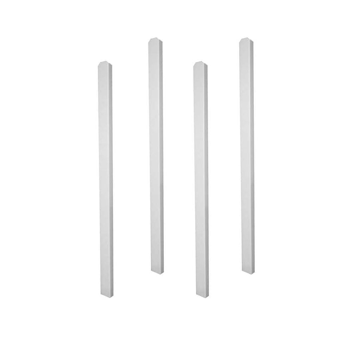 Zippity Outdoor Products 1.75 in. x 3.25 in. x 58 in. White Vinyl In-Ground Mounting System for Hampton Shower