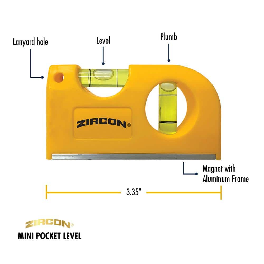 Zircon StudSensor HD55 Stud Finder with 3 in. Pocket Level